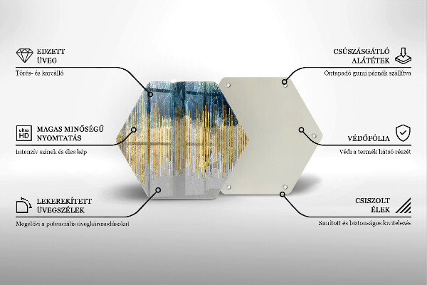 Glas Herdabdeckplatte Designer-Abstraktion