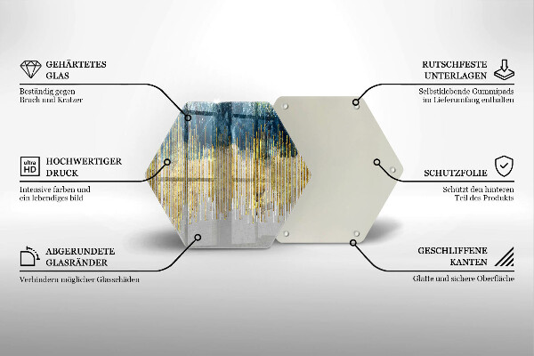 Glas Herdabdeckplatte Designer-Abstraktion