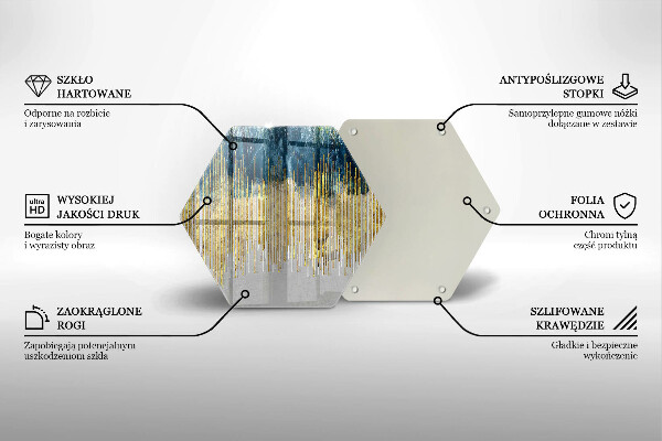 Glas Herdabdeckplatte Designer-Abstraktion