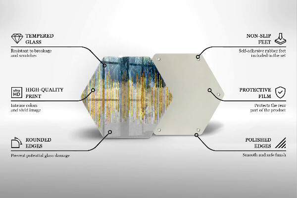 Glas Herdabdeckplatte Designer-Abstraktion