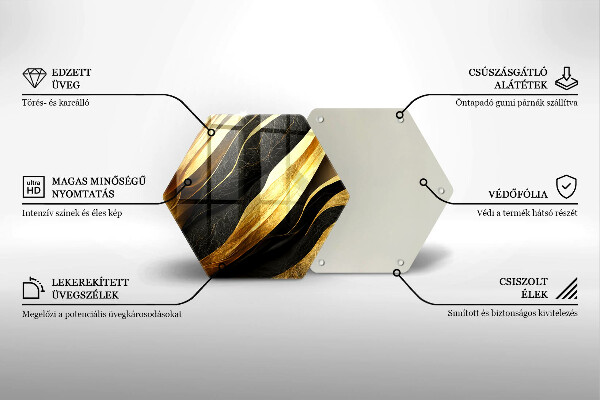 Glas Herdabdeckplatte Elegante Abstraktion