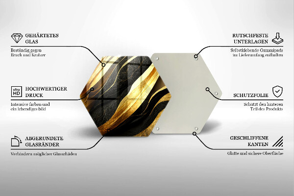 Glas Herdabdeckplatte Elegante Abstraktion