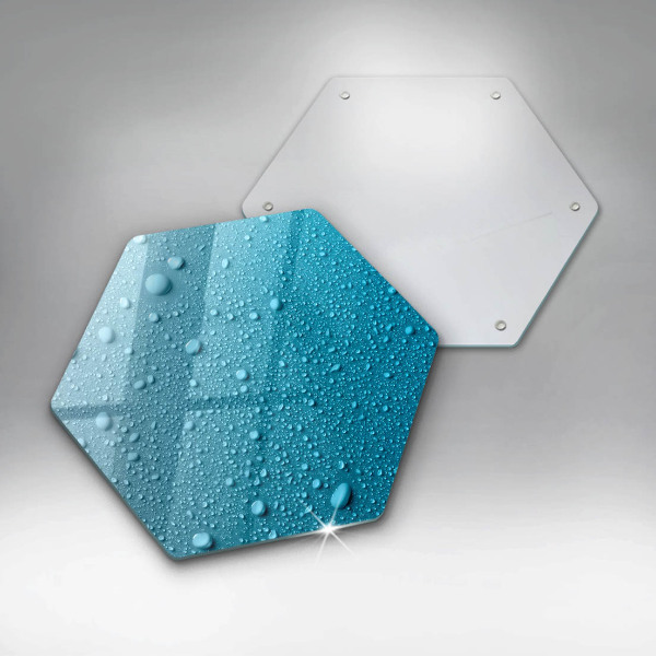 Glas Herdabdeckplatte Wassertropfen