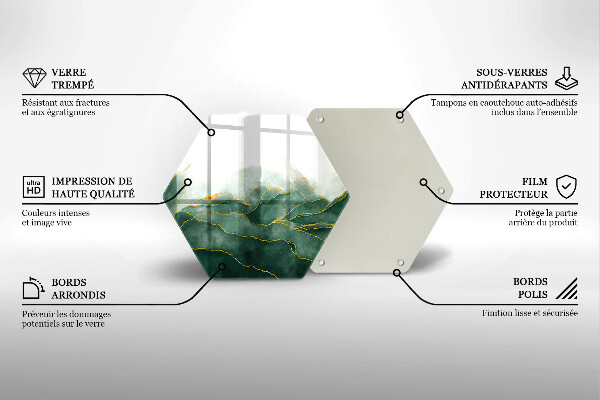 Glas Ceranfeldabdeckung Abstrakte Natur