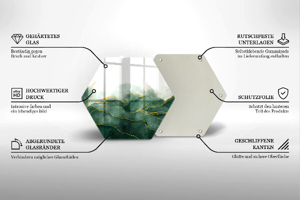 Glas Ceranfeldabdeckung Abstrakte Natur