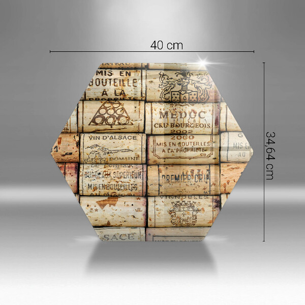 Glas Herdabdeckplatte Alte Weinkorken