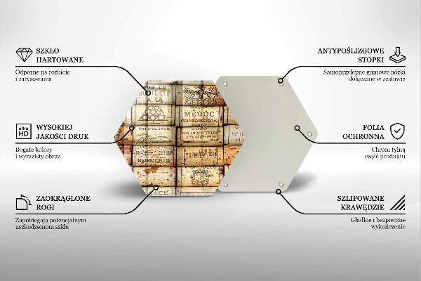 Glas Herdabdeckplatte Alte Weinkorken