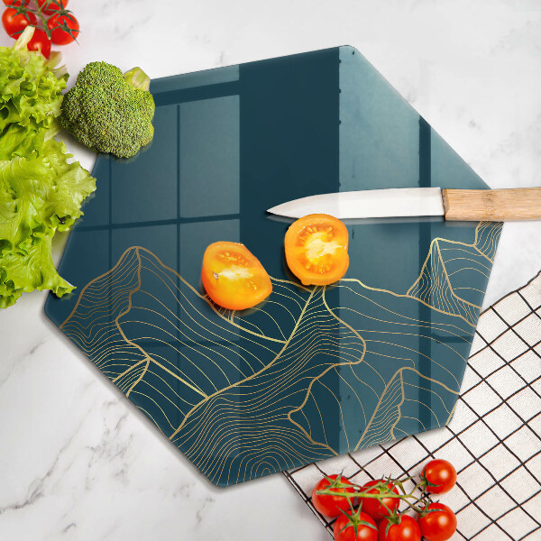 Glas Ceranfeldabdeckung Abstrakte Berge