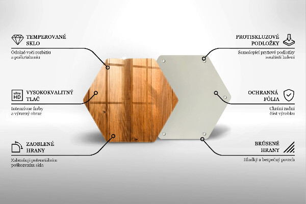 Glas Ceranfeldabdeckung Holzbretter