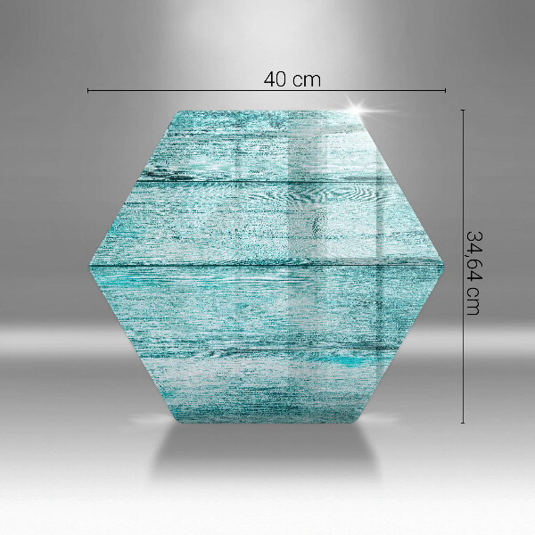 Glas Ceranfeldabdeckung Vintage Holzbretter