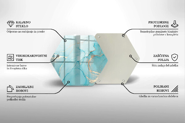 Glas Ceranfeldabdeckung Steinabstraktion