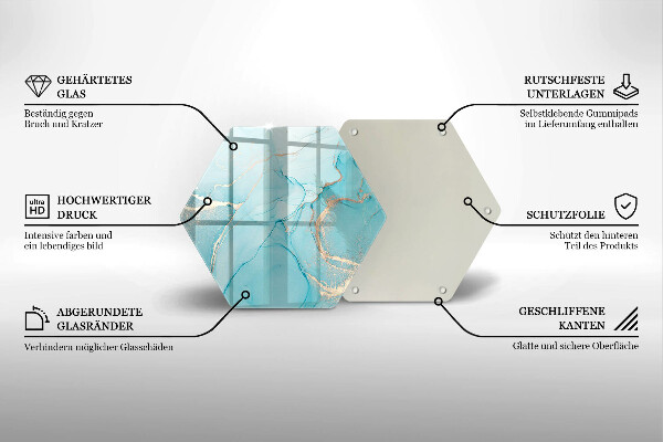 Glas Ceranfeldabdeckung Steinabstraktion