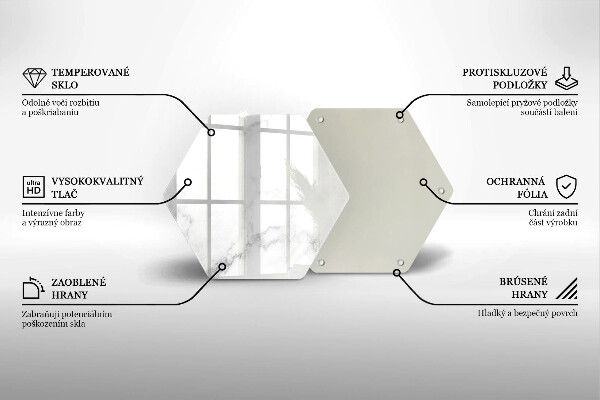 Glas Ceranfeldabdeckung Moderner Marmor