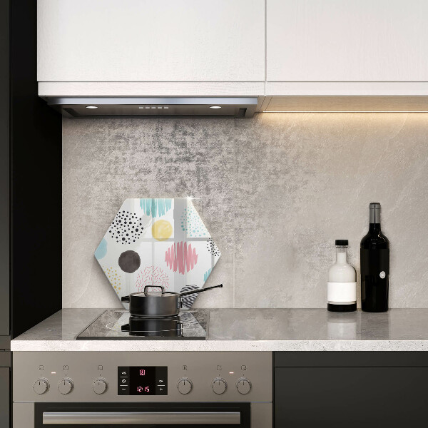 Glas Ceranfeldabdeckung Bemalte Formen