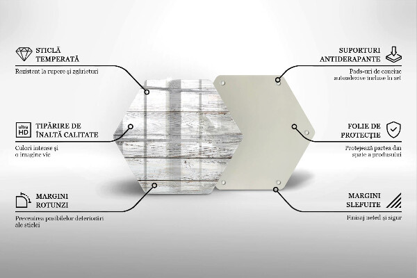 Glas Ceranfeldabdeckung Helle Holzbretter