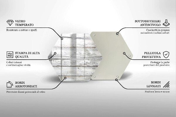 Glas Ceranfeldabdeckung Helle Holzbretter