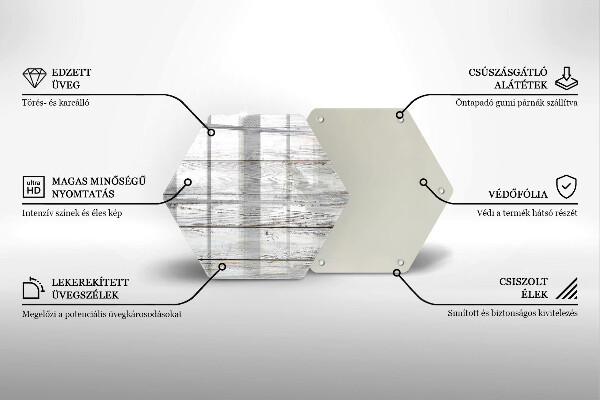 Glas Ceranfeldabdeckung Helle Holzbretter