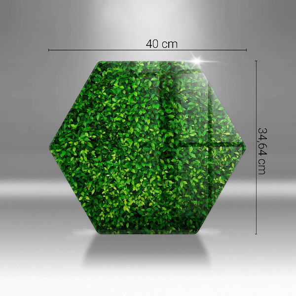 Glas Ceranfeldabdeckung Pflanze mit kleinen Blättern