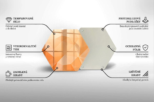 Glas Ceranfeldabdeckung Geometrischer Hintergrund