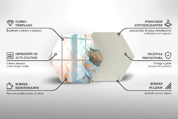 Glas Ceranfeldabdeckung Marmorabstraktion