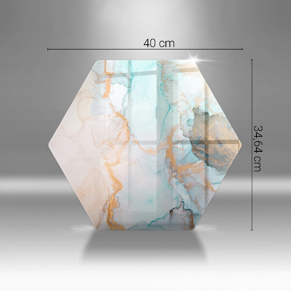 Glas Ceranfeldabdeckung Marmorabstraktion