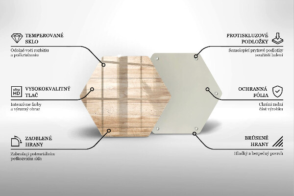 Glas Ceranfeldabdeckung Holzbretter