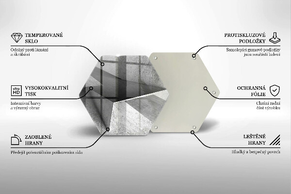 Glas Ceranfeldabdeckung Konkrete Abstraktion
