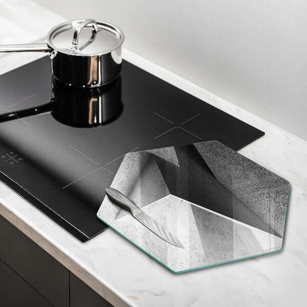 Glas Ceranfeldabdeckung Konkrete Abstraktion