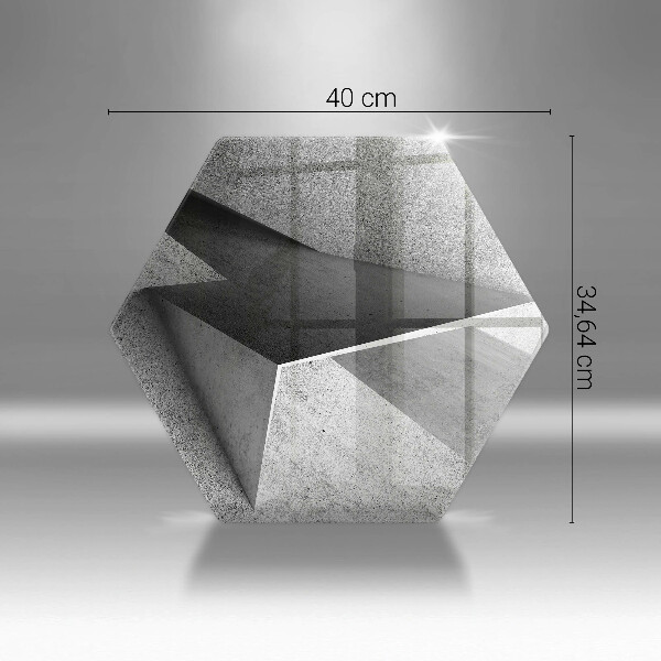 Glas Ceranfeldabdeckung Konkrete Abstraktion