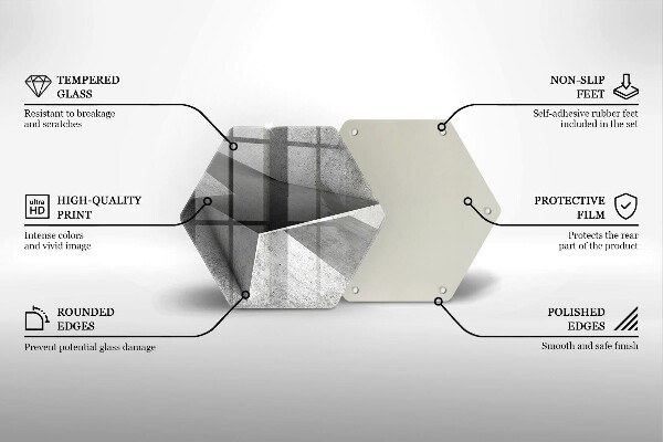 Glas Ceranfeldabdeckung Konkrete Abstraktion