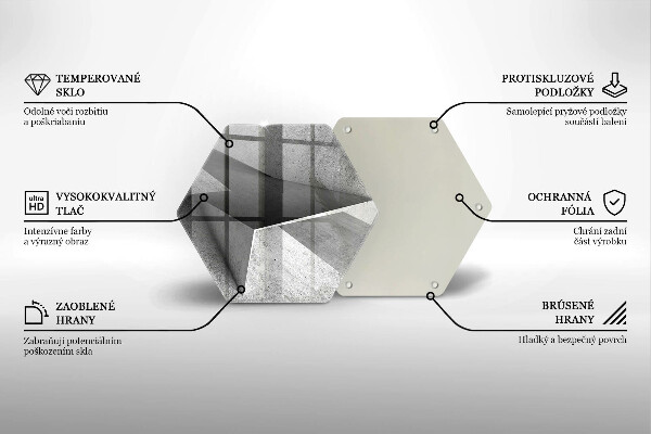Glas Ceranfeldabdeckung Konkrete Abstraktion