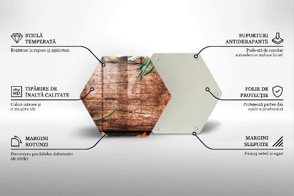 Glas Ceranfeldabdeckung Küchenbrett aus Holz