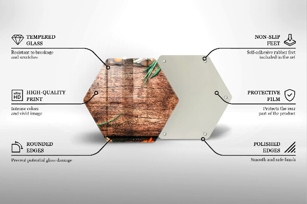 Glas Ceranfeldabdeckung Küchenbrett aus Holz