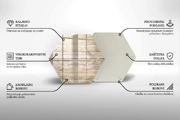 Glas Ceranfeldabdeckung Holzbretter
