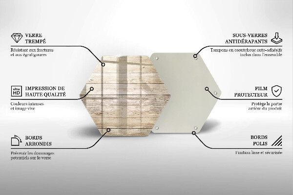 Glas Ceranfeldabdeckung Holzbretter