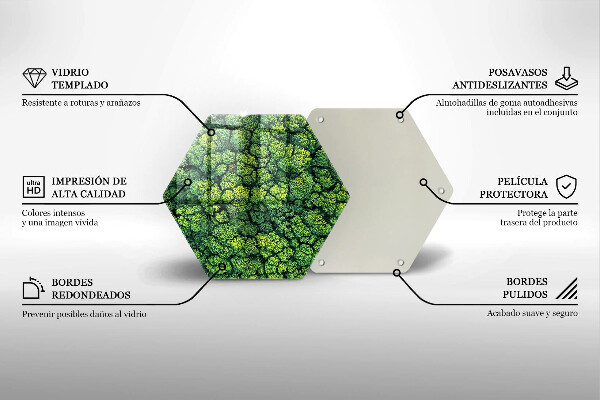 Glas Ceranfeldabdeckung Naturmoospflanze