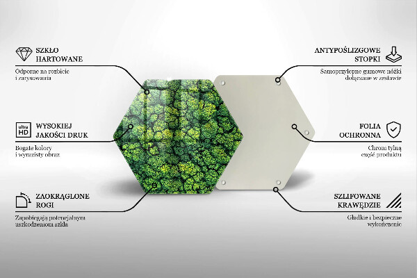 Glas Ceranfeldabdeckung Naturmoospflanze