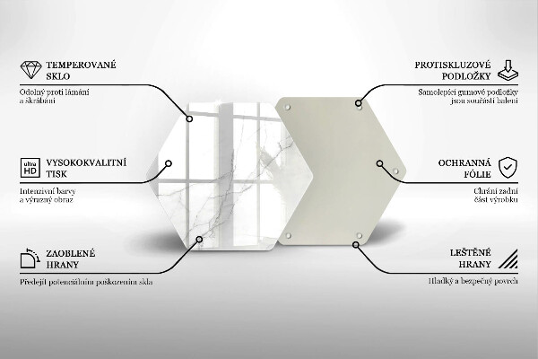 Glas Ceranfeldabdeckung Marmorsteinhintergrund