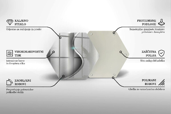 Glas Ceranfeldabdeckung Abstraktes silbernes Metall
