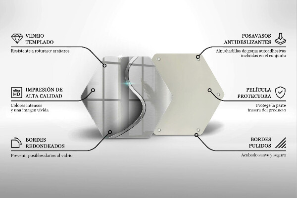 Glas Ceranfeldabdeckung Abstraktes silbernes Metall