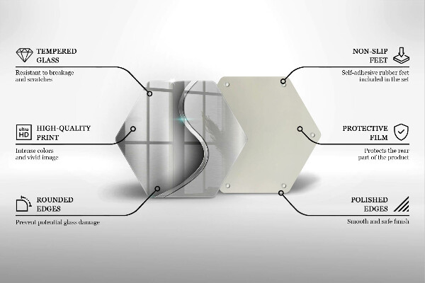 Glas Ceranfeldabdeckung Abstraktes silbernes Metall