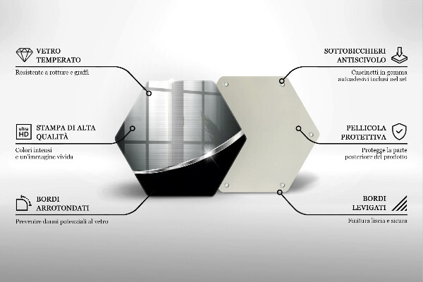 Glas Ceranfeldabdeckung Abstraktion mit Metall