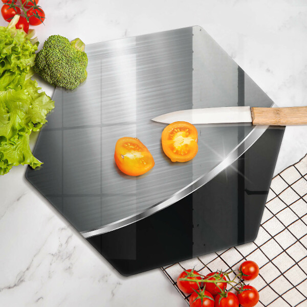 Glas Ceranfeldabdeckung Abstraktion mit Metall