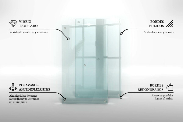 Glas Herdabdeckplatte 2x30x52 cm