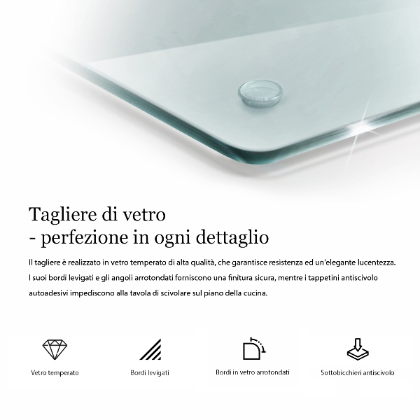 Glas Herdabdeckplatte 2x30x52 cm