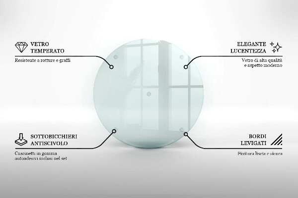 Glas Ceranfeldabdeckung Spritzschutz 30 cm