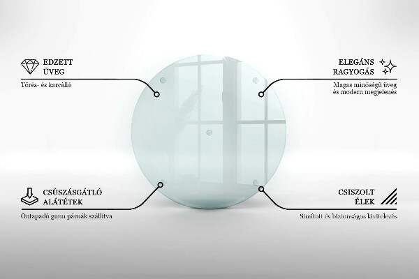 Glas Ceranfeldabdeckung Spritzschutz 30 cm