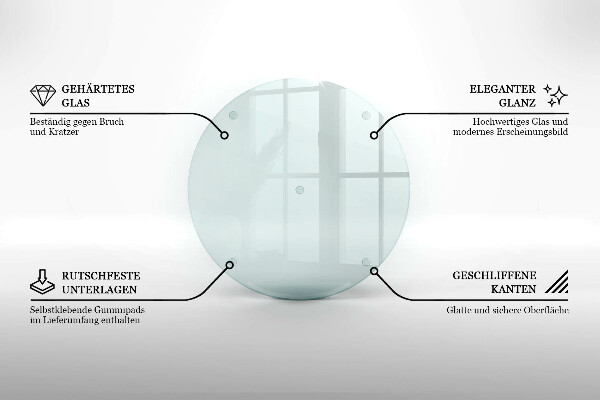 Glas Ceranfeldabdeckung Spritzschutz 30 cm