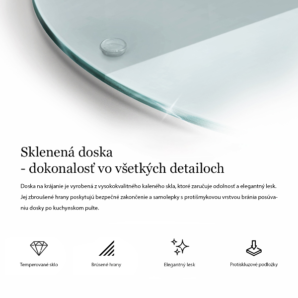 Abdeckung für Ceranfelder als Spritzschutz aus Glas 30 cm