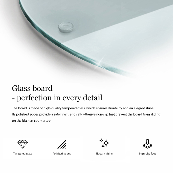 Glas-Ceranfeldabdeckung und Spritzschutz 40 cm